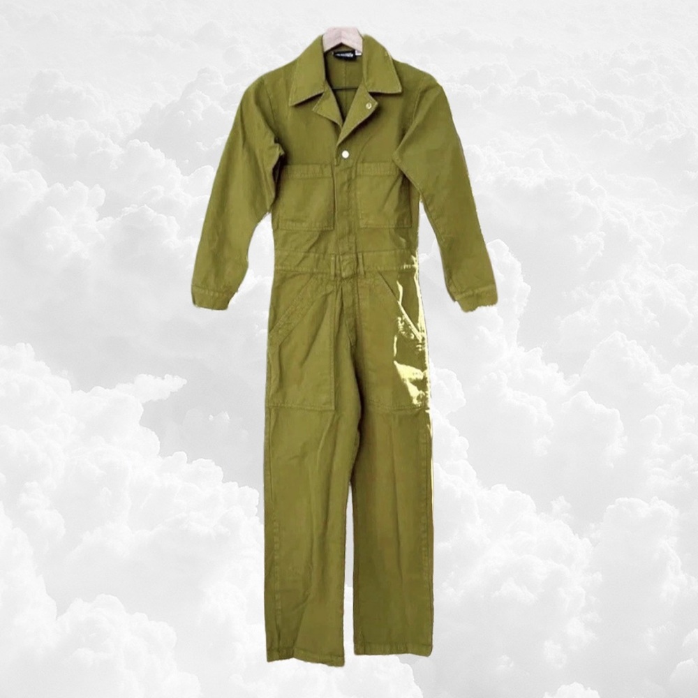 Big Bud Press Olive Utility Coverall Jumpsuit